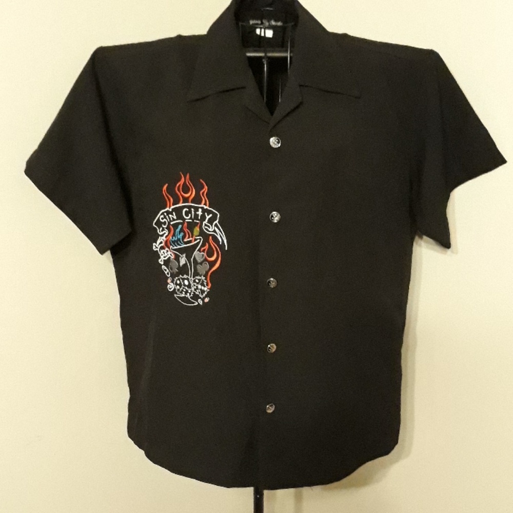 Sin City Man's Ruin Johnny Suede Rockabilly Shirt